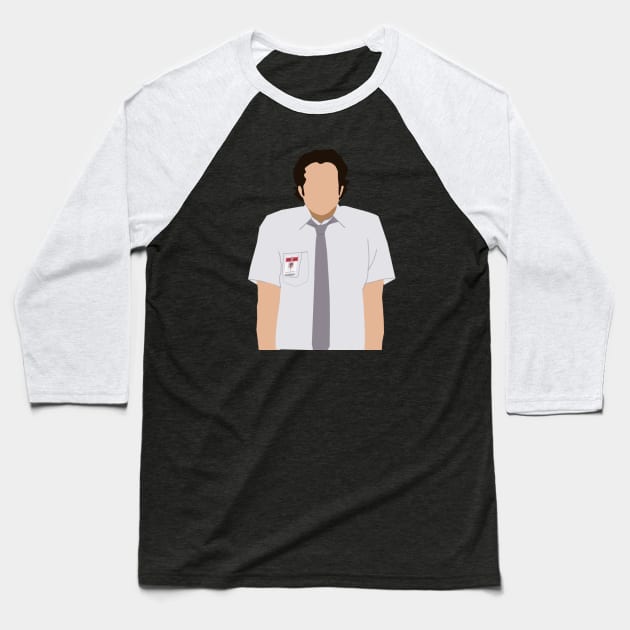 Chuck Bartowski Baseball T-Shirt by pineapplesplit